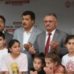 Vali Yazıcı, Göynük Ortaokulunun temel atma törenine katıldı
