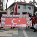 Alanyada terör örgütleri kınandı, şehitler anıldı