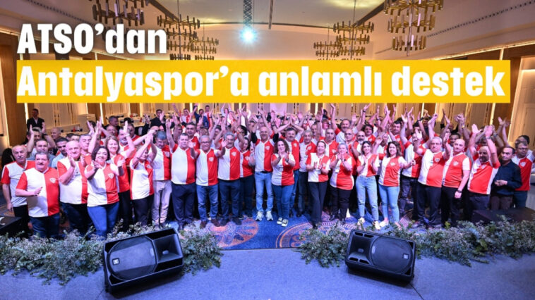 Antalyaspor'a anlamlı destek