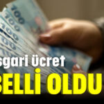 Asgari ücret belli oldu