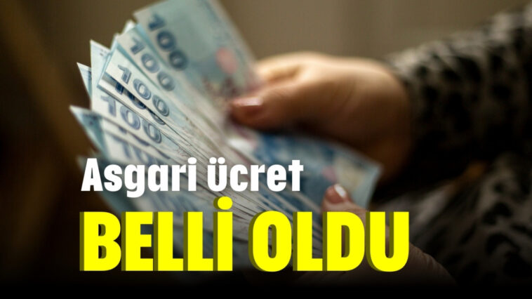 Asgari ücret belli oldu