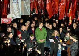 Erkan Baş'ın 'Can Atalay' konuşması mitinge dönüştü