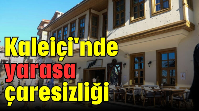 Kaleiçi'nde yarasa çaresizliği