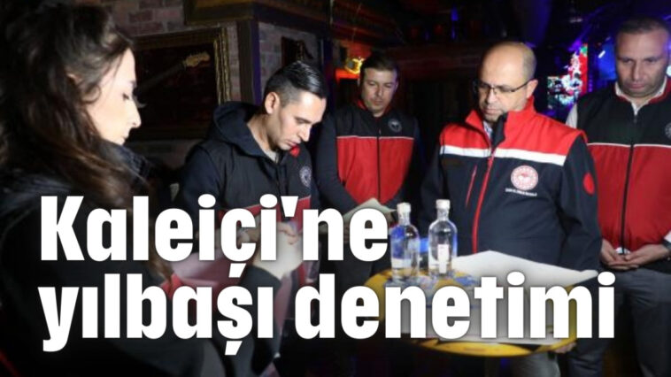 Kaleiçi'nde yılbaşı denetimi