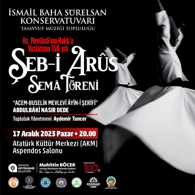 Mevlana Alanya'da anılacak