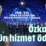 Özkan'a üstün hizmet ödülü