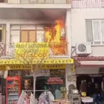 Soba kovası yangına yol açtı