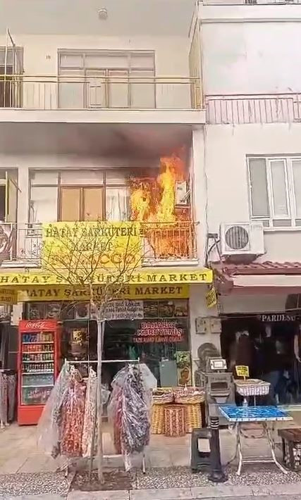 Soba kovası yangına yol açtı