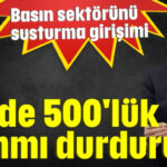 Yüzde 500'lük zammı durdurun