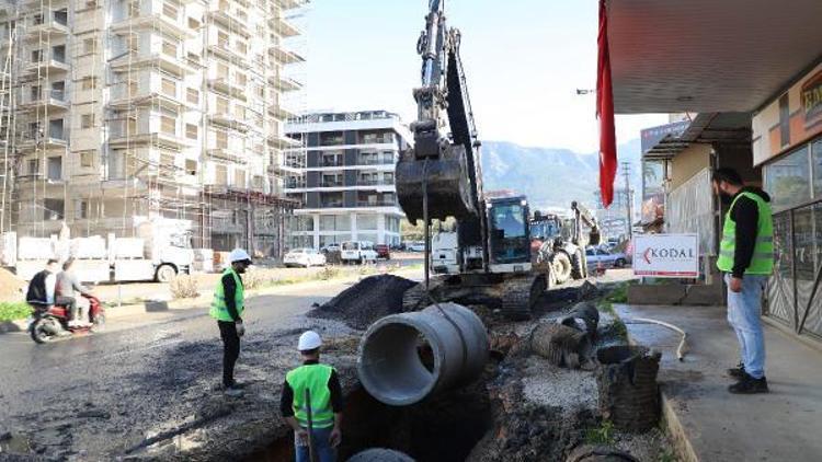 Mahmutlarda altyapı çalışması başlatıldı