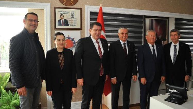 AESOB Başkanı Dereden Başkan Topaloğluna ziyaret