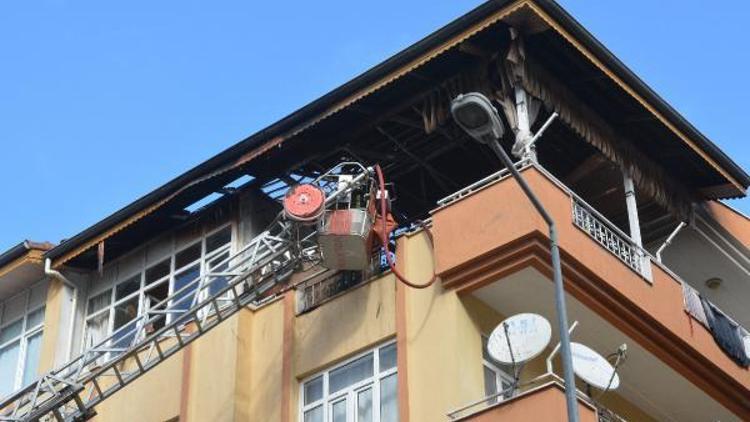 Çatı katında yangın