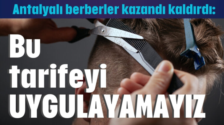 "Bu tarifeyi uygulayamayız"