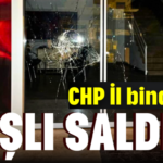 CHP Antalya İl binasına taşlı saldırı