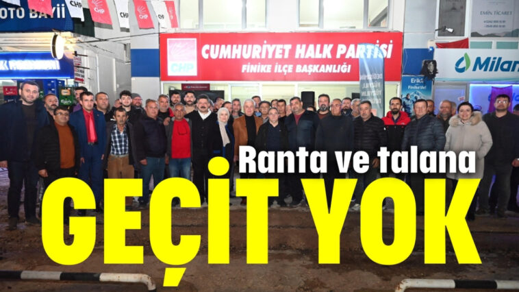 Finike'de ranta ve talana geçit yok