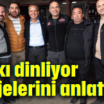 Halkı dinliyor  projelerini anlatıyor