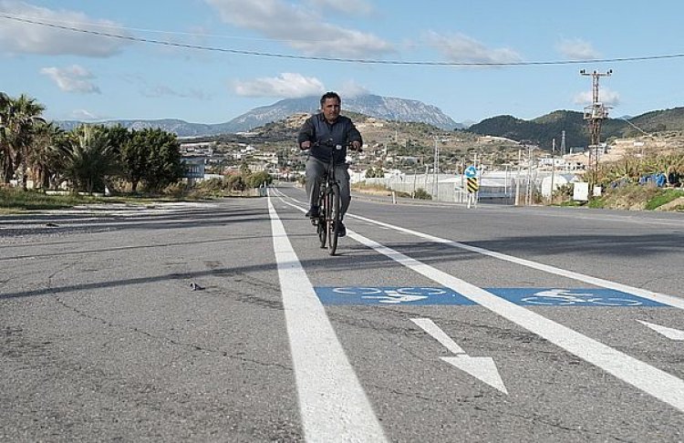 ALANYA- GAZİPAŞA ARASINA 13 KM’LİK YENİ BİSİKLET YOLU YAPILIYOR