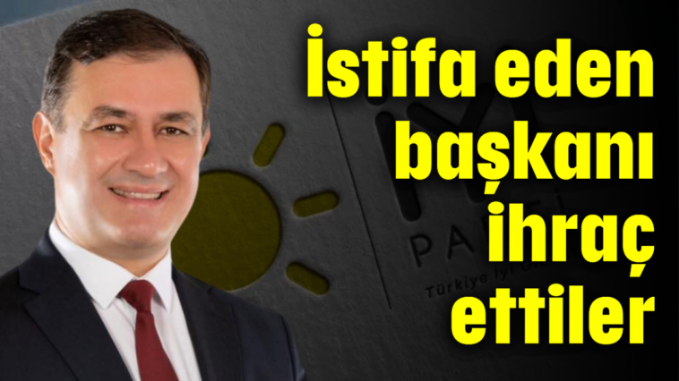 İstifa eden başkanı ihraç ettiler