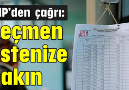 'Seçmen listenize bakın'