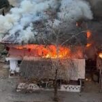 2 katlı binada yangın