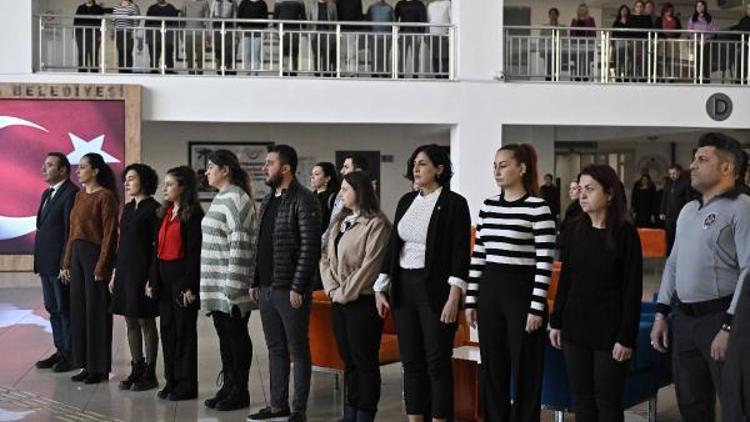 Muratpaşa depremin yıl dönümünde saygı duruşunda