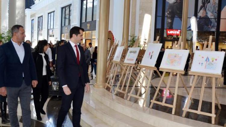 Depremzede çocukların resim sergisi açıldı