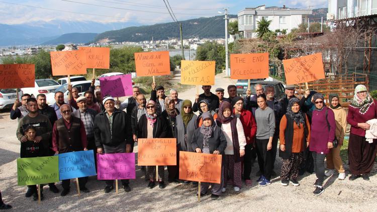 Kumlucada belediyenin imar tadilatına tepki
