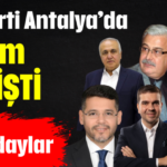 AK Parti Antalya'da 3 aday değişti