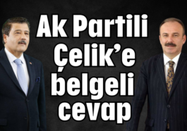 Ak Partili Çelik'e yanlış bilgi verilmiş