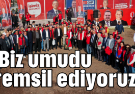 'Biz umudu temsil ediyoruz'