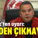 Böcek'ten 'Evden çıkmayın' uyarısı