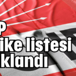 CHP Finike listesi açıklandı