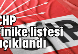 CHP Finike listesi açıklandı