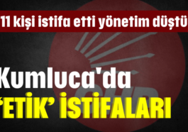 CHP Kumluca'da 'etik' istifaları