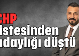 CHP listesinden adaylığı düştü