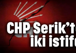 CHP Serik'te iki istifa