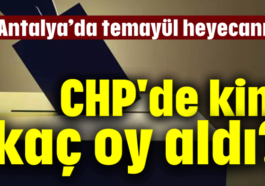 CHP'de kim kaç oy aldı?