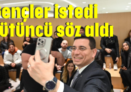 Gençler istedi Tütüncü söz aldı