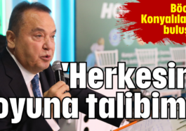 'Herkesin oyuna talibim'