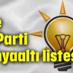 İşte Ak Parti Konyaaltı listesi