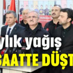 Kepez’e 3 aylık yağış 13 saatte düştü!