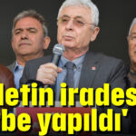 'Milletin iradesine darbe yapıldı'