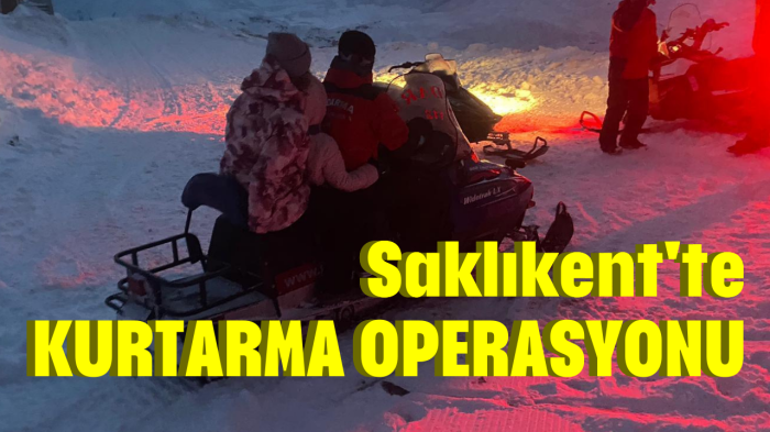 Saklıkent'te kurtarma operasyonu