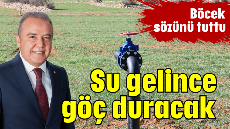 Su gelince göç duracak