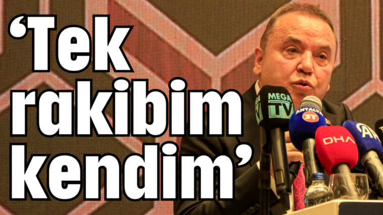 'Tek rakibim kendim'