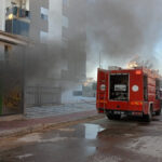 Tırmanış salonunda yangın çıktı