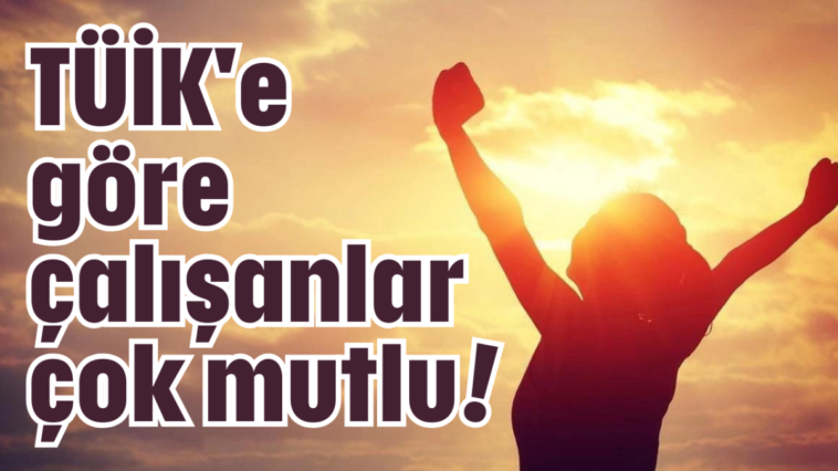 TÜİK'e göre çalışanlar çok mutlu!