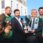 Serikli voleybolculara şampiyonluk kutlaması