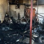 Pastane odunluğunda korkutan yangın