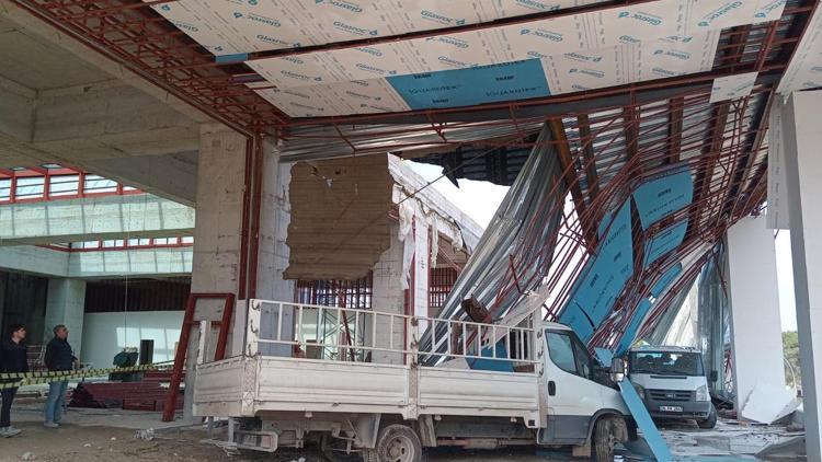 Otel inşaatında göçük: 1 yaralı